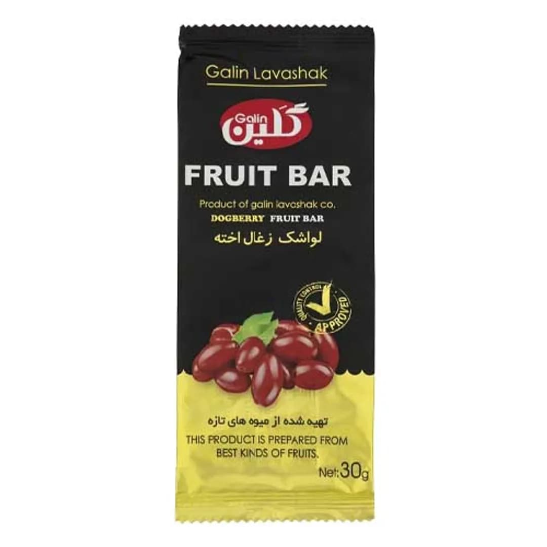 لواشک ورقی زغال اخته گلین ۳۰ گرم